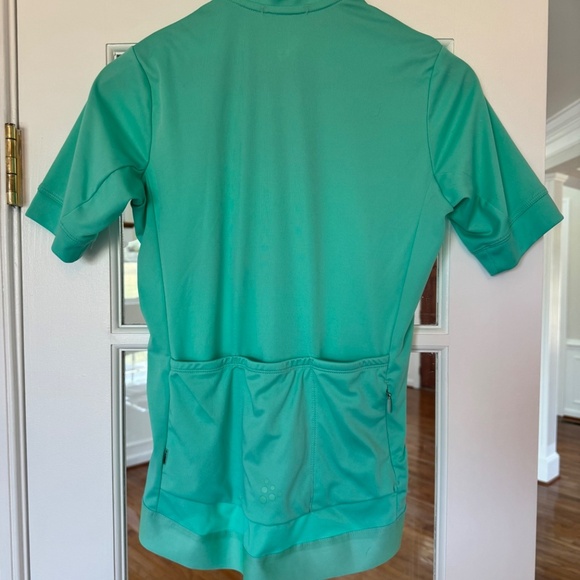 CRAFT WOMEN'S ESSENCE CYCLING JERSEY, GREEN/TEAL, SIZE MEDIUM - Picture 6 of 7